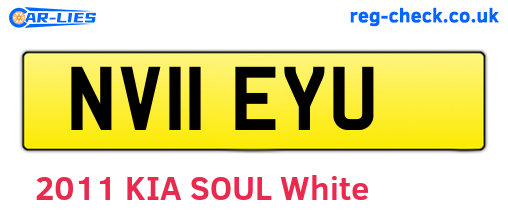 NV11EYU are the vehicle registration plates.