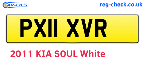 PX11XVR are the vehicle registration plates.
