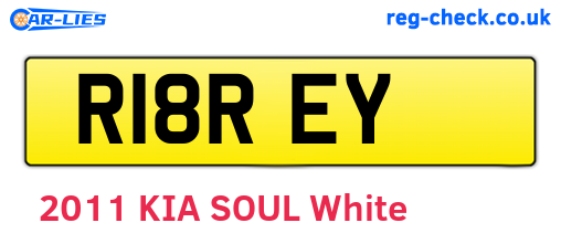 R18REY are the vehicle registration plates.