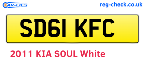 SD61KFC are the vehicle registration plates.