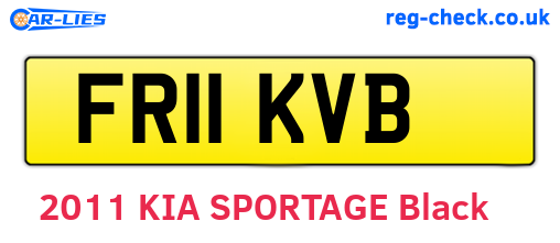 FR11KVB are the vehicle registration plates.