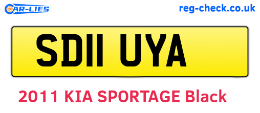 SD11UYA are the vehicle registration plates.