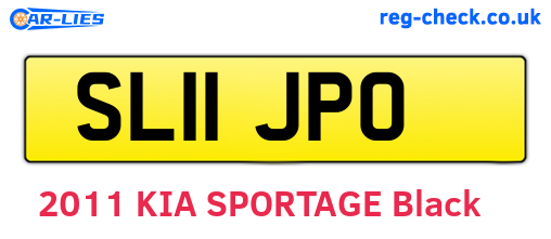 SL11JPO are the vehicle registration plates.