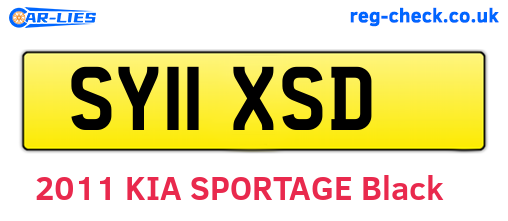 SY11XSD are the vehicle registration plates.