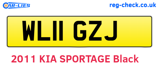 WL11GZJ are the vehicle registration plates.