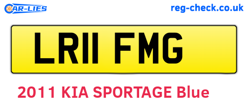LR11FMG are the vehicle registration plates.