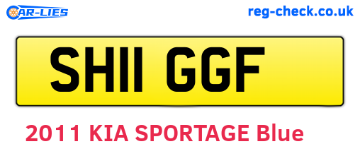 SH11GGF are the vehicle registration plates.
