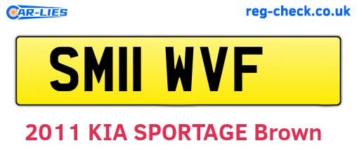 SM11WVF are the vehicle registration plates.