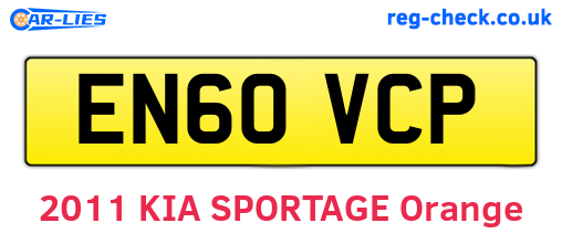 EN60VCP are the vehicle registration plates.