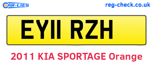 EY11RZH are the vehicle registration plates.