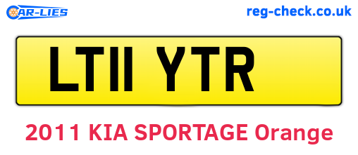 LT11YTR are the vehicle registration plates.