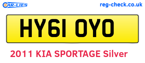 HY61OYO are the vehicle registration plates.