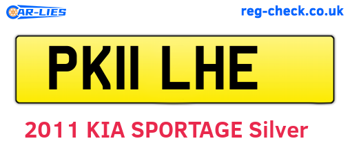 PK11LHE are the vehicle registration plates.
