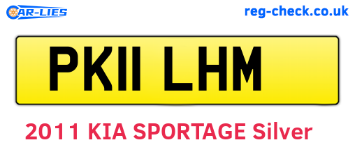 PK11LHM are the vehicle registration plates.