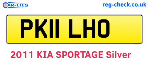 PK11LHO are the vehicle registration plates.