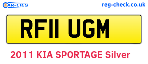 RF11UGM are the vehicle registration plates.