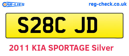 S28CJD are the vehicle registration plates.