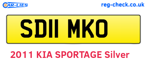 SD11MKO are the vehicle registration plates.