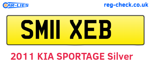 SM11XEB are the vehicle registration plates.