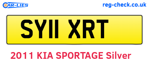 SY11XRT are the vehicle registration plates.
