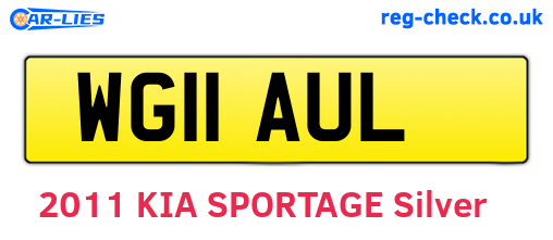 WG11AUL are the vehicle registration plates.