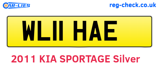 WL11HAE are the vehicle registration plates.