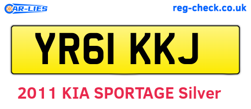 YR61KKJ are the vehicle registration plates.