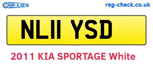 NL11YSD are the vehicle registration plates.