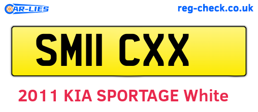 SM11CXX are the vehicle registration plates.