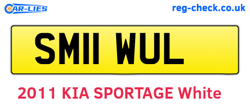 SM11WUL are the vehicle registration plates.