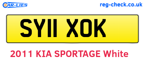 SY11XOK are the vehicle registration plates.