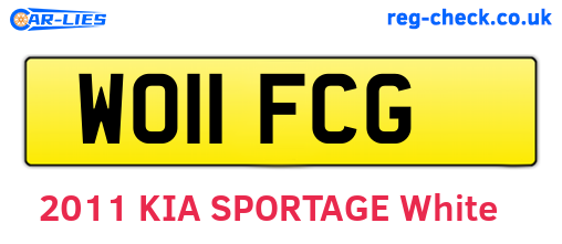 WO11FCG are the vehicle registration plates.