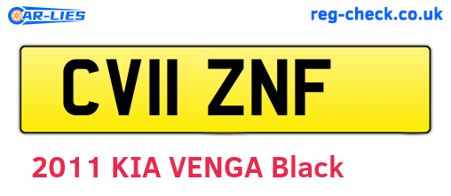 CV11ZNF are the vehicle registration plates.