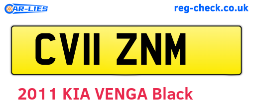 CV11ZNM are the vehicle registration plates.