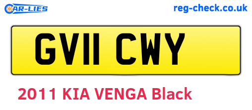 GV11CWY are the vehicle registration plates.
