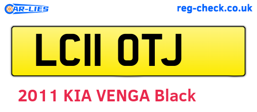 LC11OTJ are the vehicle registration plates.