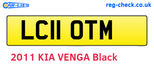 LC11OTM are the vehicle registration plates.