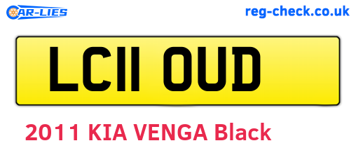 LC11OUD are the vehicle registration plates.