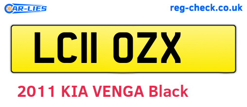 LC11OZX are the vehicle registration plates.