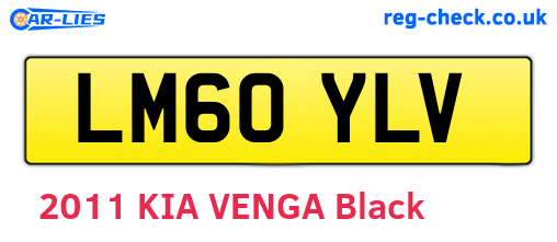 LM60YLV are the vehicle registration plates.