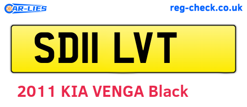 SD11LVT are the vehicle registration plates.