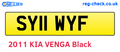 SY11WYF are the vehicle registration plates.