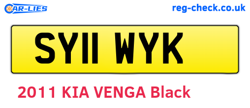 SY11WYK are the vehicle registration plates.