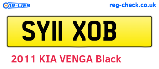 SY11XOB are the vehicle registration plates.