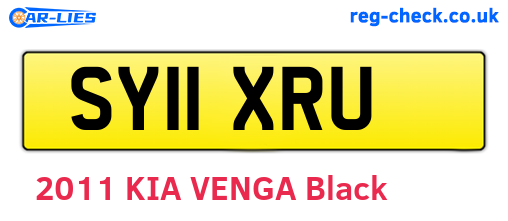 SY11XRU are the vehicle registration plates.