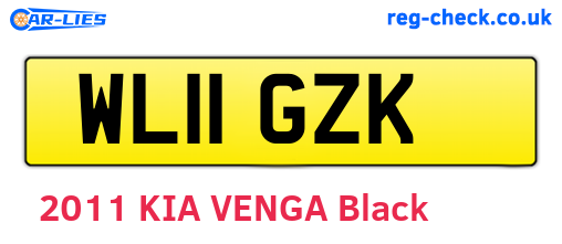 WL11GZK are the vehicle registration plates.