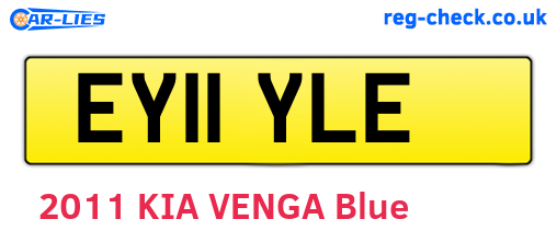 EY11YLE are the vehicle registration plates.