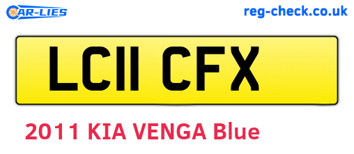 LC11CFX are the vehicle registration plates.