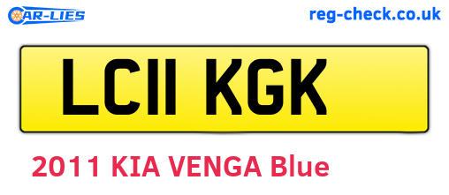 LC11KGK are the vehicle registration plates.