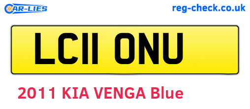 LC11ONU are the vehicle registration plates.